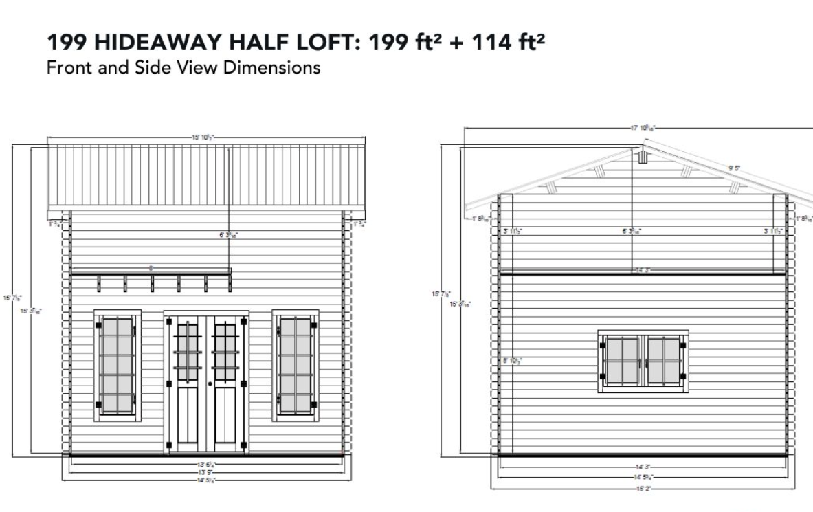 Hideaway 199 With Half Loft- Free Shipping!!!