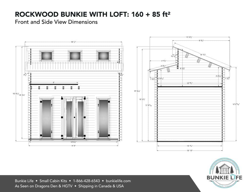 Rockwood™ 160 Bunkie with Half Loft- Free Shipping!!!